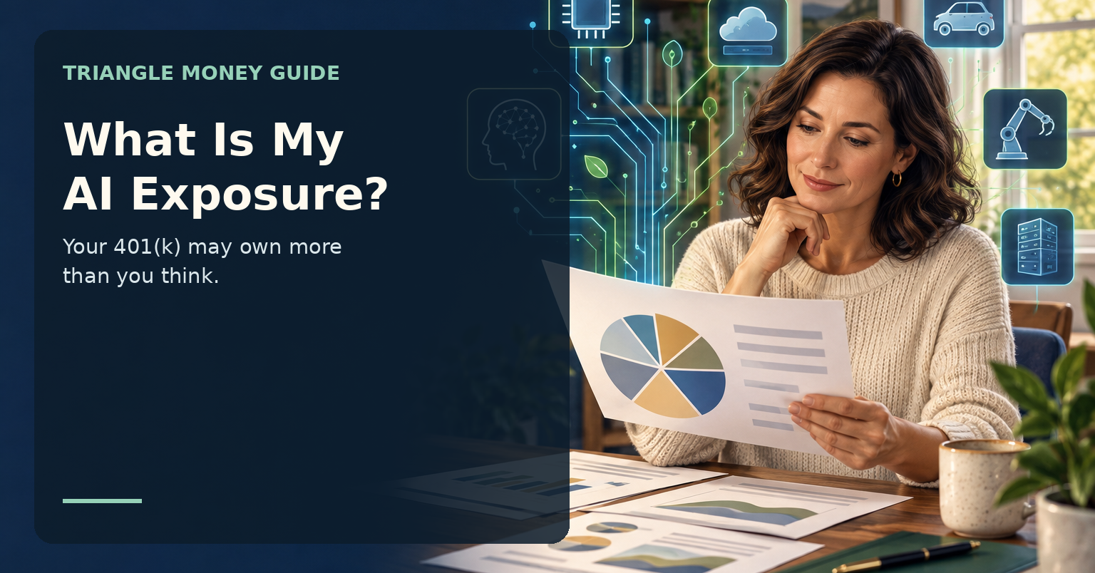 What Is My AI Exposure? Triangle Money Guide social graphic